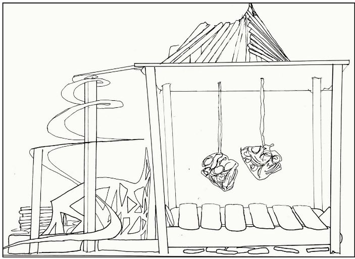 Sketches — Right side elevation