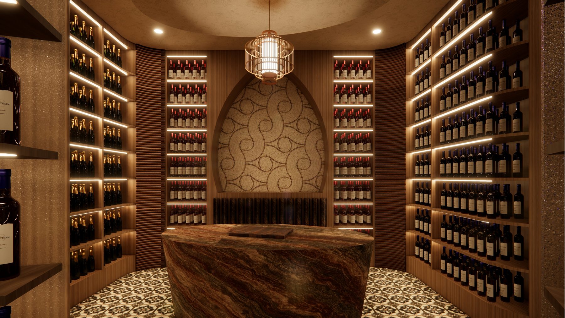 Mey wine room render